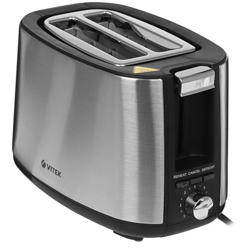 Купить Тостер Vitek VT-7170 серебристый  5321727. Характеристики, отзывы и цены в Донецке