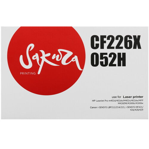 Купить Картридж лазерный SAKURA CF226X/052H черный, с чипом  5363570. Характеристики, отзывы и цены в Донецке