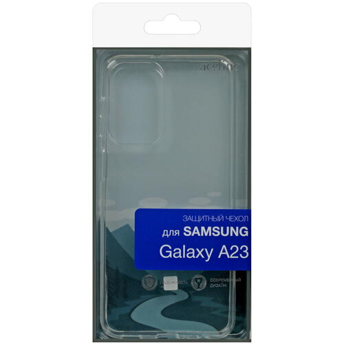 Купить Накладка  Aceline Silicone для Samsung Galaxy A23 прозрачный  5015459. Характеристики, отзывы и цены в Донецке