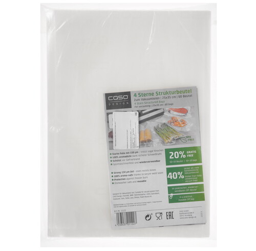 Купить Пакеты для вакуумного упаковщика CASO 4 sterne 25*35  9297262. Характеристики, отзывы и цены в Донецке