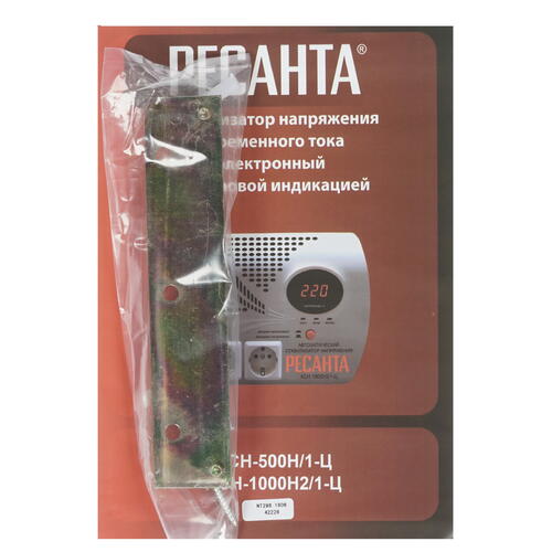 Купить Стабилизатор напряжения Ресанта АСН-1000 Н2/1-Ц  7901337. Характеристики, отзывы и цены в Донецке