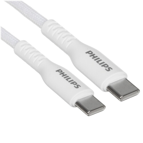 Купить Кабель круглый PHILIPS USB Type-C - USB Type-C белый 1.2 м  5492643. Характеристики, отзывы и цены в Донецке