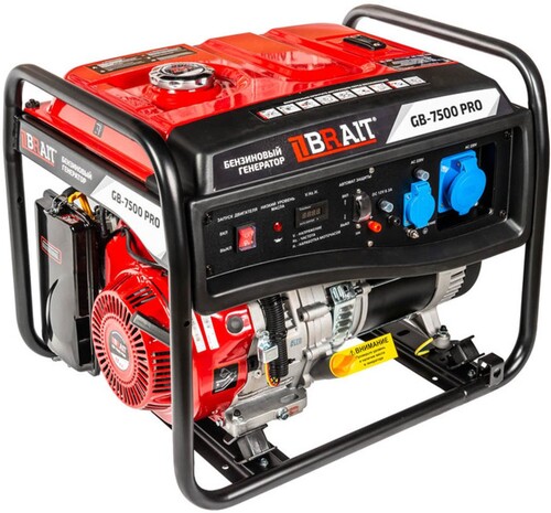 Купить Электрогенератор   бензиновый Brait GB7500 PRO  9230905. Характеристики, отзывы и цены в Донецке