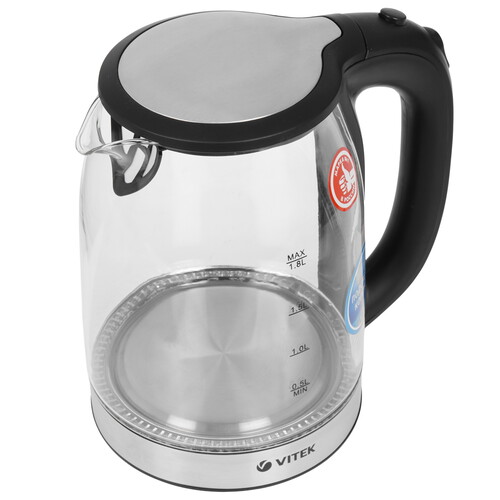 Купить Электрочайник Vitek VT-7095 черный  1397476. Характеристики, отзывы и цены в Донецке