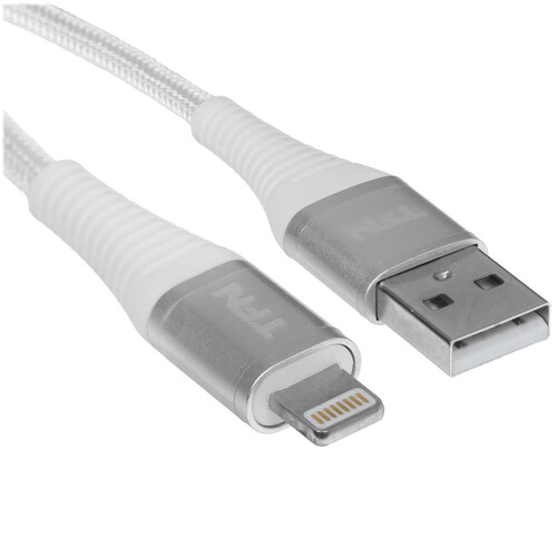 Купить Кабель круглый TFN Lightning 8-pin - USB 2.0 Type-A белый 1.2 м  5616515. Характеристики, отзывы и цены в Донецке