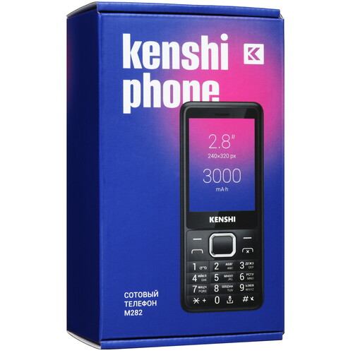 Купить Сотовый телефон KENSHI M282 черный  9045515. Характеристики, отзывы и цены в Донецке