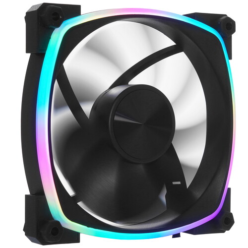 Купить Вентилятор Powercase M55-12 ARGB [M55-12ARGB] черный  9227970. Характеристики, отзывы и цены в Донецке