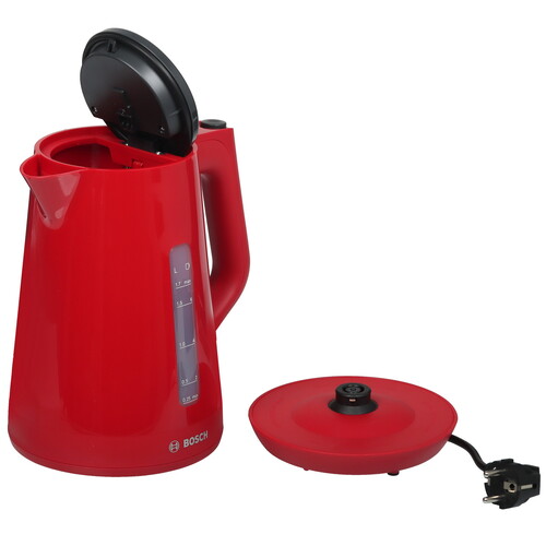 Купить Электрочайник BOSCH TWK 1M124 красный  9186112. Характеристики, отзывы и цены в Донецке