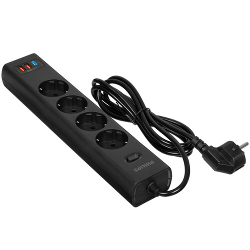 Купить Сетевой фильтр Philips CHP8246BA/51 черный  9158524. Характеристики, отзывы и цены в Донецке