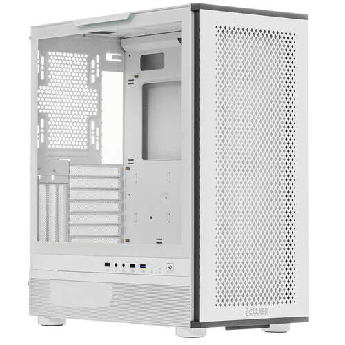 Купить Корпус PCCooler ME200 MESH WH [C3-A520WHP3-GL] белый  5459026. Характеристики, отзывы и цены в Донецке