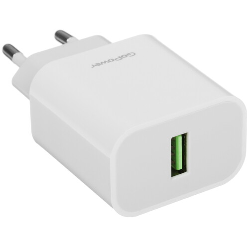 Купить Сетевое зарядное устройство GoPower GPQC07 белый  5479651. Характеристики, отзывы и цены в Донецке