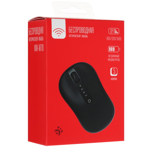 Купить Мышь беспроводная DEXP WM-M710  черный  9098633. Характеристики, отзывы и цены в Донецке