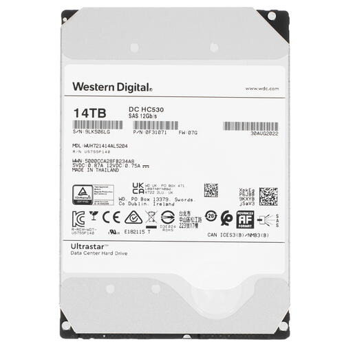 Купить LFF (3.5") Серверный HDD WD Ultrastar DC HC530 [0F31052]  5091010. Характеристики, отзывы и цены в Донецке