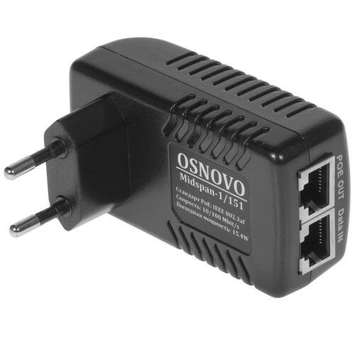 Купить Инжектор PoE OSNOVO Midspan-1/151  4719515. Характеристики, отзывы и цены в Донецке