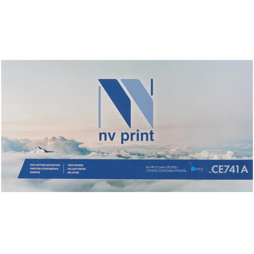 Купить Картридж лазерный NV Print CE741AC голубой  7968121. Характеристики, отзывы и цены в Донецке