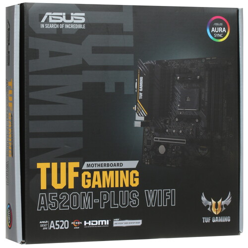 Купить Материнская плата ASUS TUF GAMING A520M-PLUS WIFI  4811078. Характеристики, отзывы и цены в Донецке
