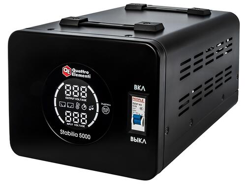 Купить Стабилизатор напряжения Quattro Elementi Stabilia 5000  9115125. Характеристики, отзывы и цены в Донецке