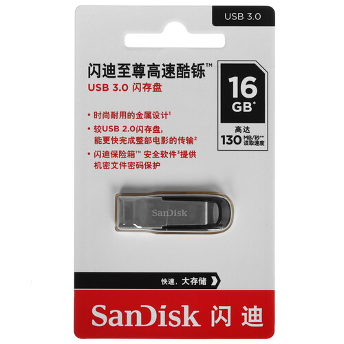 Купить Память USB Flash 16 ГБ SanDisk Ultra Flair  5629472. Характеристики, отзывы и цены в Донецке