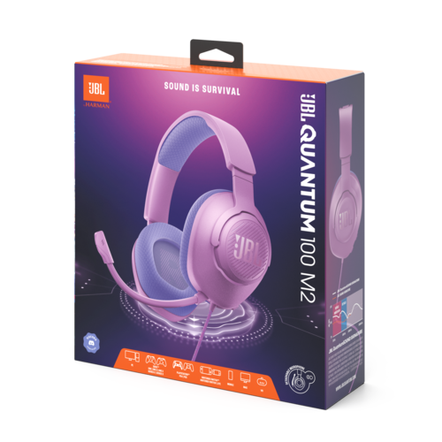 Купить Проводные наушники JBL Quantum 100M2 розовый 2024  5496608. Характеристики, отзывы и цены в Донецке