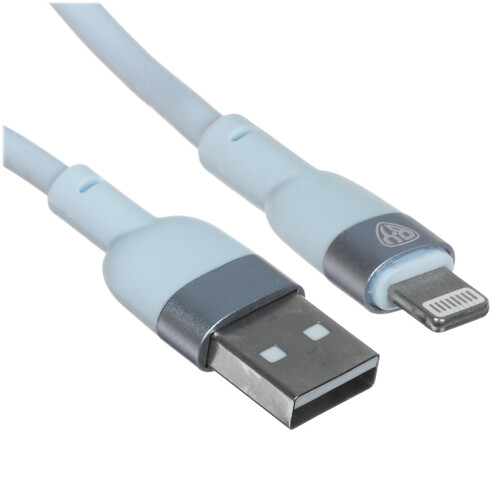 Купить Кабель круглый BY Lightning 8-pin - USB 2.0 Type-A голубой 1 м  5482118. Характеристики, отзывы и цены в Донецке