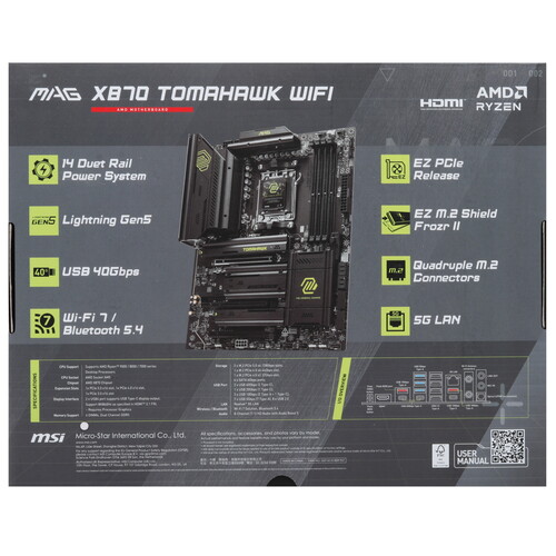Купить Материнская плата MSI MAG X870 TOMAHAWK WIFI  5493541. Характеристики, отзывы и цены в Донецке