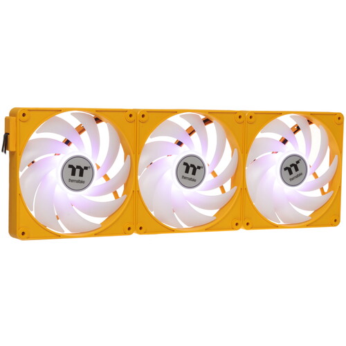 Купить Комплект вентиляторов Thermaltake CT140 EX ARGB Sync Bumblebee [CL-F217-PL14BB-A] желтый  5608989. Характеристики, отзывы и цены в Донецке