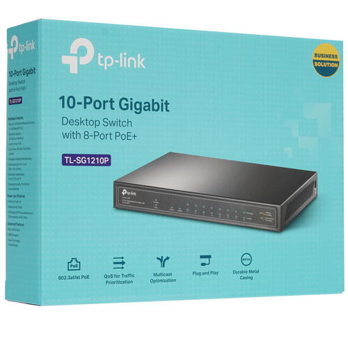 Купить Коммутатор TP-Link TL-SG1210P  8194196. Характеристики, отзывы и цены в Донецке