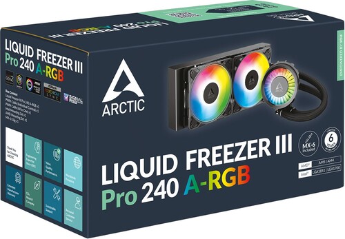 Купить Система охлаждения ARCTIC Liquid Freezer III Pro 240 A-RGB черная  9271744. Характеристики, отзывы и цены в Донецке