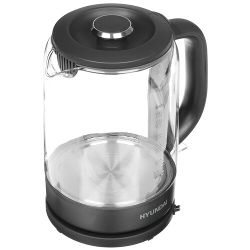 Купить Электрочайник Hyundai HYK-G3402 черный  9091241. Характеристики, отзывы и цены в Донецке