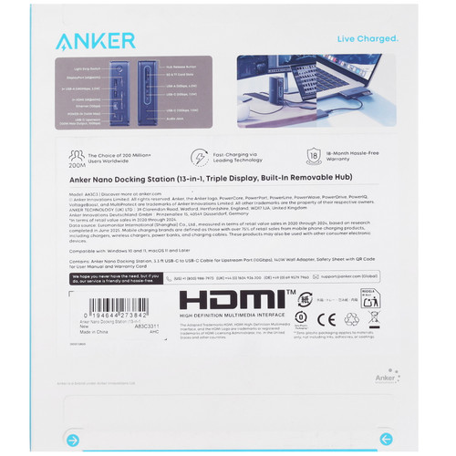 Купить Док-станция Anker Nano  5667519. Характеристики, отзывы и цены в Донецке