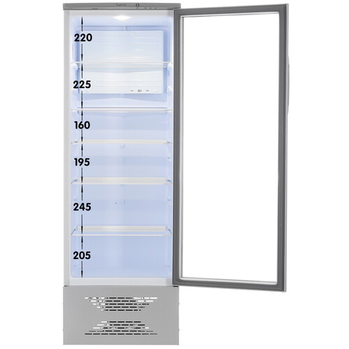 Купить Холодильная витрина   Бирюса B-M310 серебристый  9924374. Характеристики, отзывы и цены в Донецке