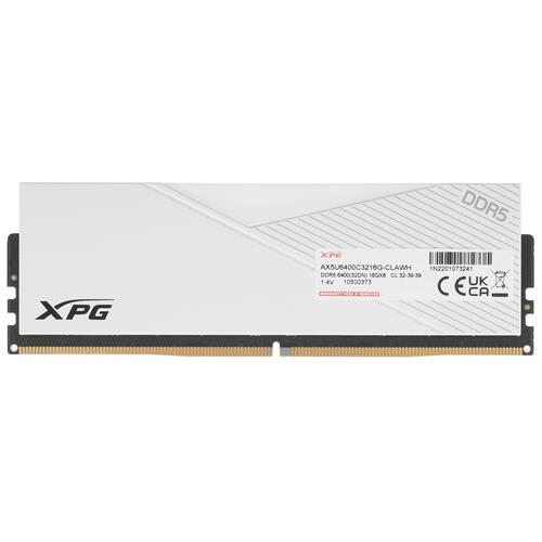 Купить Оперативная память ADATA XPG Lancer [AX5U6400C3216G-CLAWH] 16 ГБ  5433711. Характеристики, отзывы и цены в Донецке