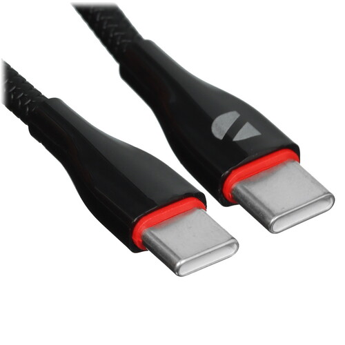 Купить Кабель круглый DEPPA USB Type-C - USB Type-C черный 1 м  9113478. Характеристики, отзывы и цены в Донецке
