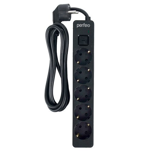 Купить Сетевой фильтр Perfeo REAL STREAM PF_E1505 черный  9172331. Характеристики, отзывы и цены в Донецке