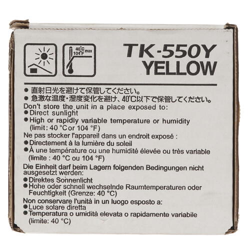 Купить Картридж лазерный Kyocera TK-550Y желтый, с чипом  1218201. Характеристики, отзывы и цены в Донецке
