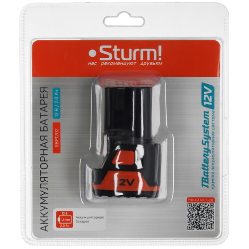 Купить Аккумулятор Sturm! SBP1202 1BatterySystem 12V  9112586. Характеристики, отзывы и цены в Донецке