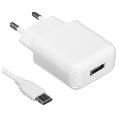 Купить Сетевое зарядное устройство Borofone BA64A белый  5474859. Характеристики, отзывы и цены в Донецке