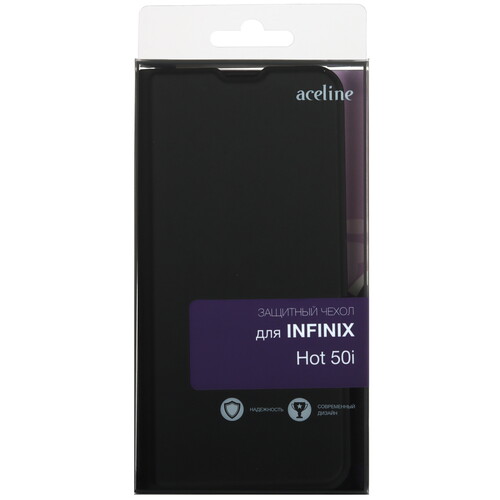Купить Чехол-книжка  Aceline Kors для Infinix HOT 50i черный  5490686. Характеристики, отзывы и цены в Донецке
