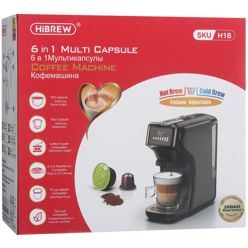 Купить Кофемашина капсульная Hibrew H1B  5641082. Характеристики, отзывы и цены в Донецке