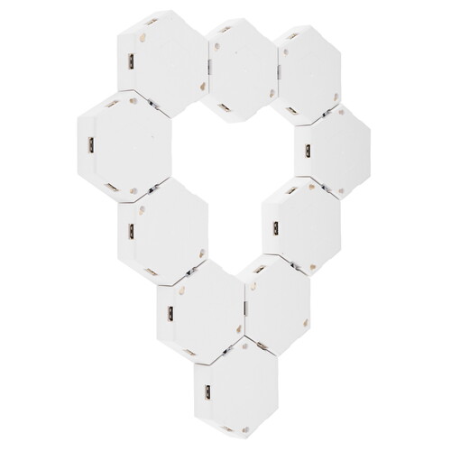 Купить Светильник настенно-потолочный Home Ideas Треугольники (10 модулей) белый/белый  9178376. Характеристики, отзывы и цены в Донецке