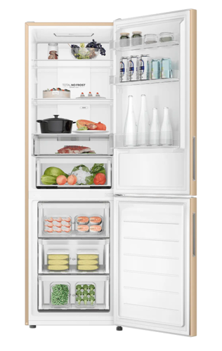 Купить Холодильник с морозильником   Haier CEF536CGG золотистый  9291524. Характеристики, отзывы и цены в Донецке