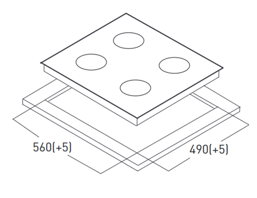 Купить Газовая варочная поверхность Oasis P-SDI  9161133. Характеристики, отзывы и цены в Донецке
