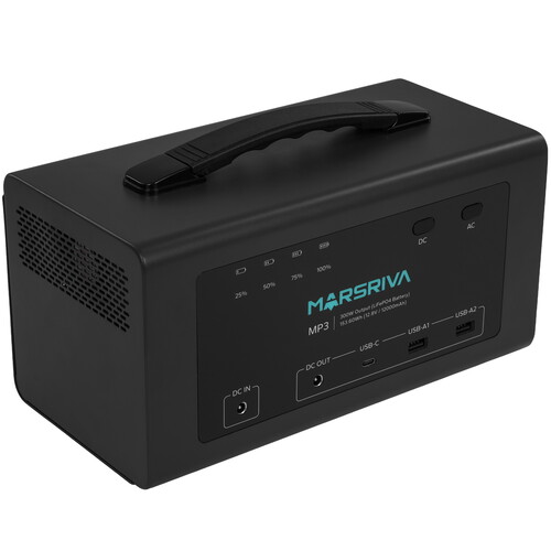 Купить Портативная зарядная станция MARSRIVA MP3 черный  9281635. Характеристики, отзывы и цены в Донецке