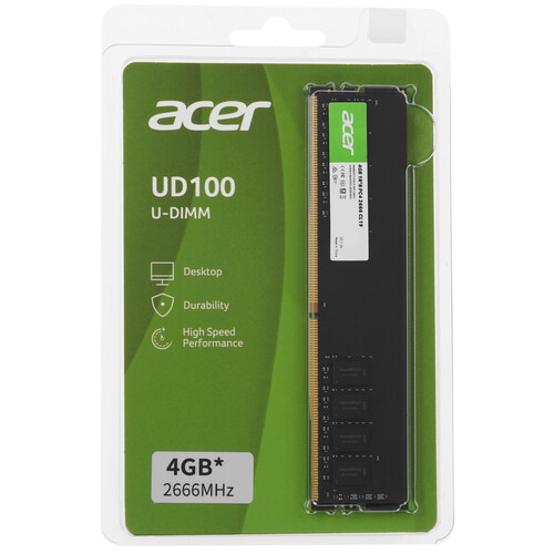 Купить Оперативная память Acer UD-100 [BL.9BWWA.219] 4 ГБ  9074046. Характеристики, отзывы и цены в Донецке