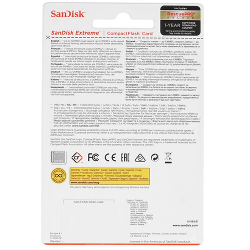 Купить Карта памяти SanDisk Extreme CF (Compact Flash) 32 ГБ  4723565. Характеристики, отзывы и цены в Донецке
