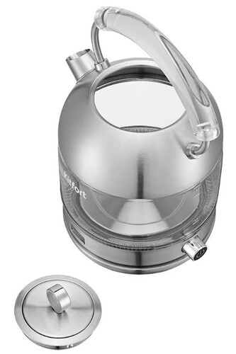 Купить Электрочайник Kitfort KT-6172 серебристый  9958753. Характеристики, отзывы и цены в Донецке