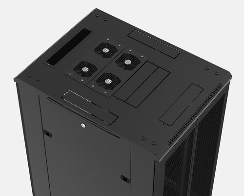 Купить Шкаф коммутационный Hyperline TTB-4266-DD-RAL9004  8193736. Характеристики, отзывы и цены в Донецке