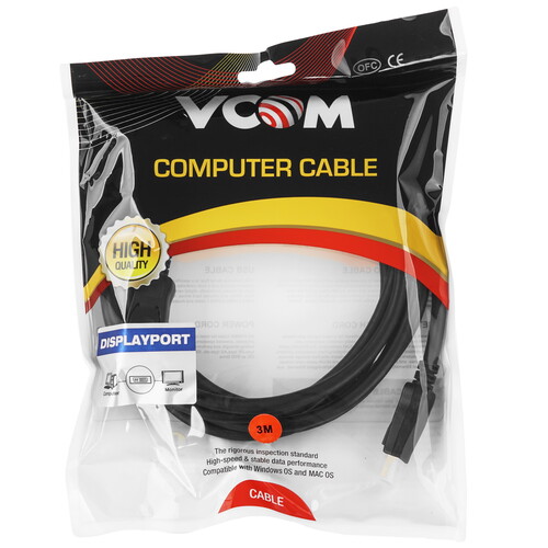 Купить Кабель  VCOM DisplayPort - DisplayPort, 3 м  5471540. Характеристики, отзывы и цены в Донецке