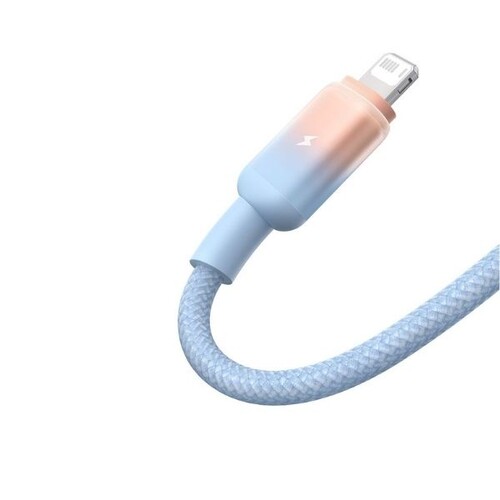 Купить Кабель круглый Baseus Lightning 8-pin - USB 2.0 Type-A голубой 1 м  5627524. Характеристики, отзывы и цены в Донецке
