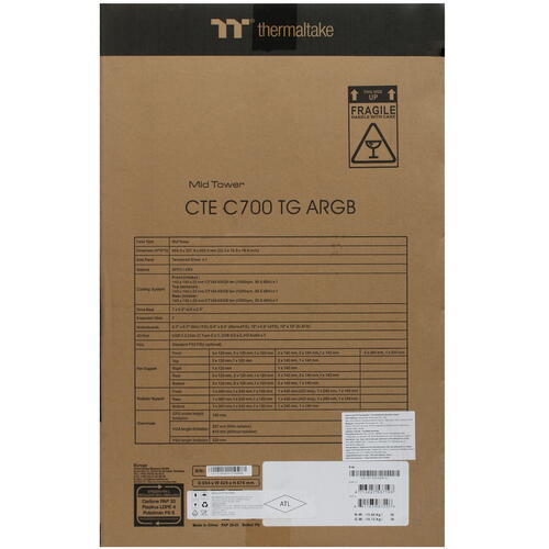 Купить Корпус Thermaltake CTE C700 TG ARGB Snow  5425631. Характеристики, отзывы и цены в Донецке